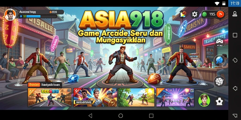 Tampilan gameplay seru dalam game Arcade ASIA918.