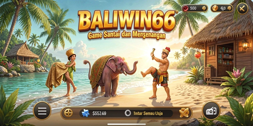 Tampilan gameplay BALIWIN66 yang seru dan penuh warna.