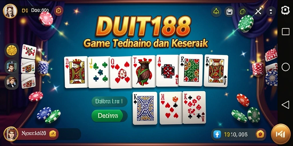 Screenshot gameplay DUIT188 menampilkan pemain yang sedang bermain Domino.