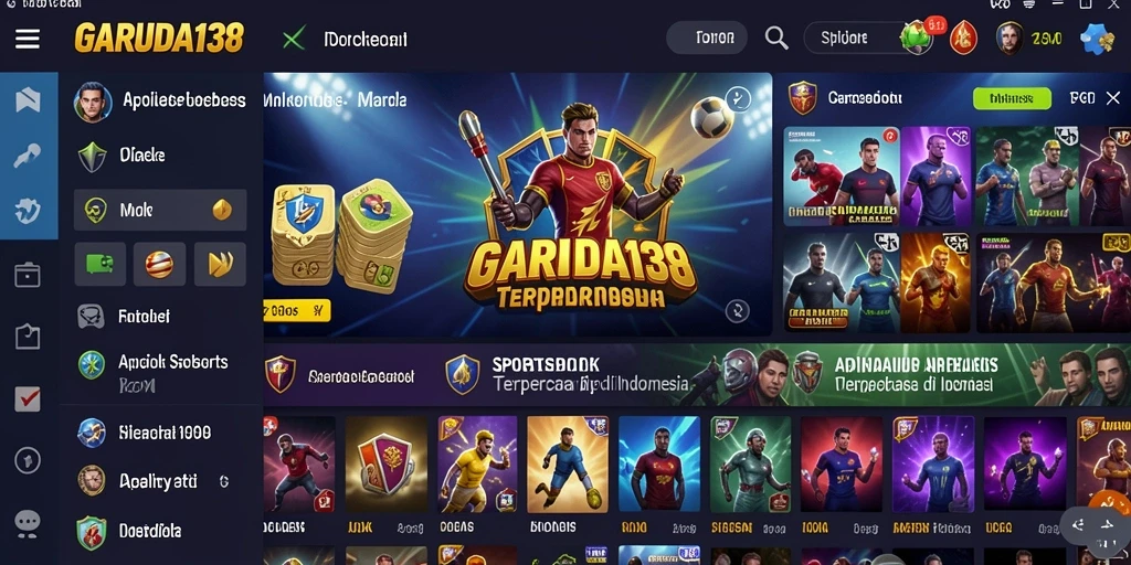 Layar utama GARUDA138 menampilkan berbagai pilihan taruhan olahraga.