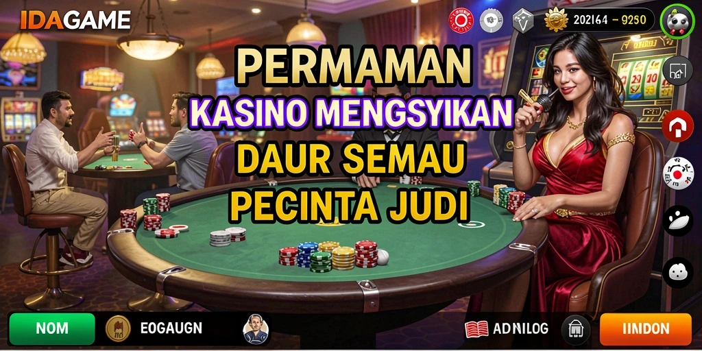 Screenshot gameplay IDAGAME menampilkan keseruan permainan Kasino.