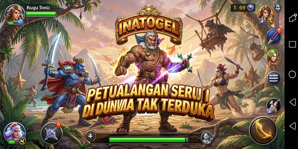 Tampilan gameplay INATOGEL yang seru dan mendebarkan.