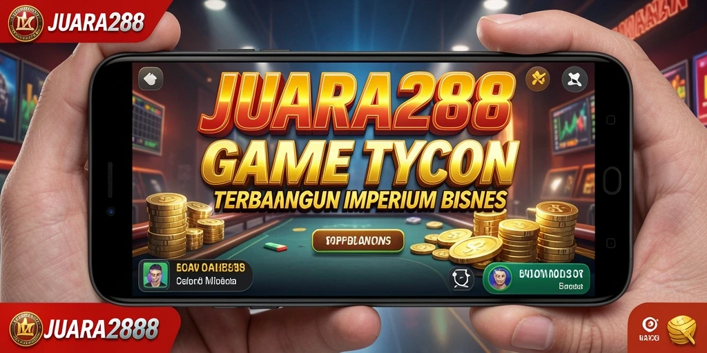Screenshot JUARA288 menampilkan gameplay seru dalam mengelola bisnis Tycoon.