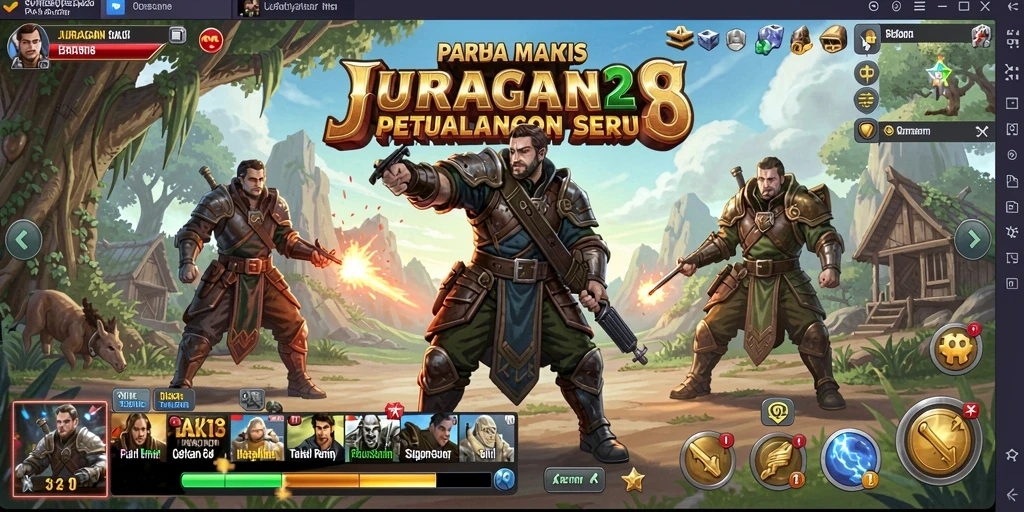 Tampilan gameplay JURAGAN28 yang seru dan menantang.