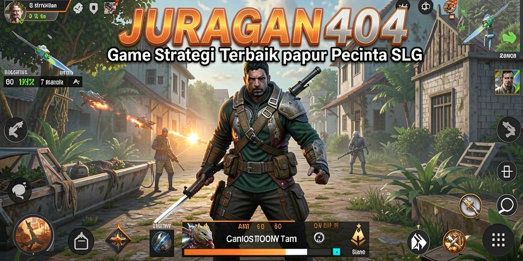 Tampilan menarik dari gameplay SLG JURAGAN404 dengan berbagai aktivitas strategi.