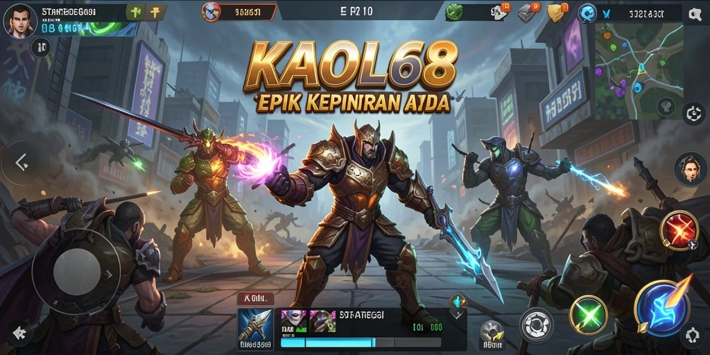 Tampilan gameplay KAOL68 yang menegangkan dan strategis.