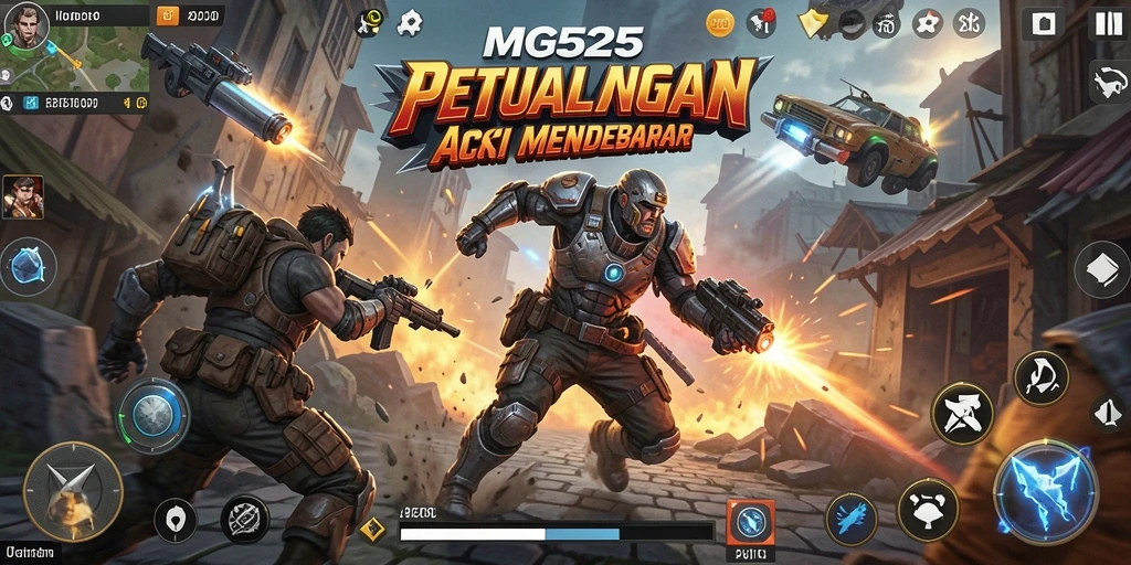 Tampilan gameplay MG525 yang seru dan dinamis.