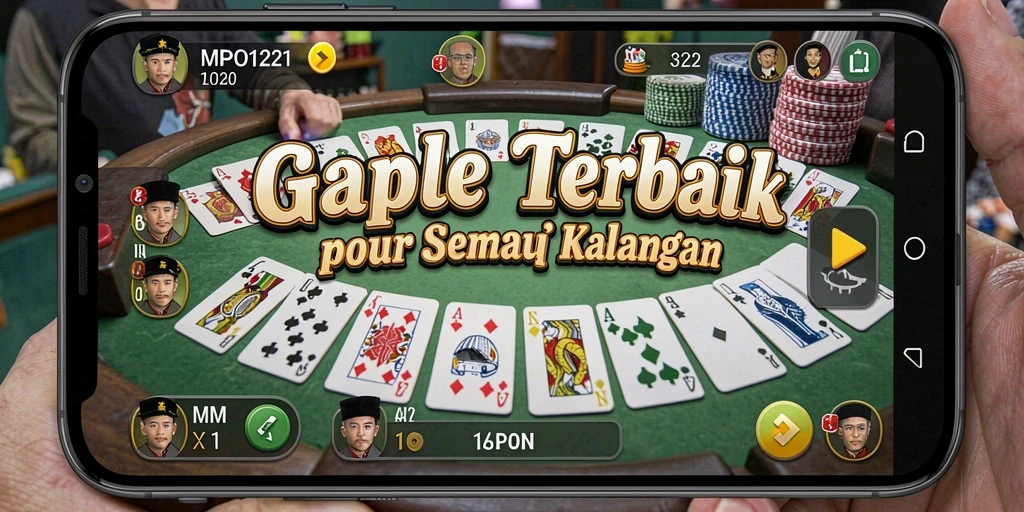 Tampilan gameplay Gaple yang seru dan interaktif di MPO1221.