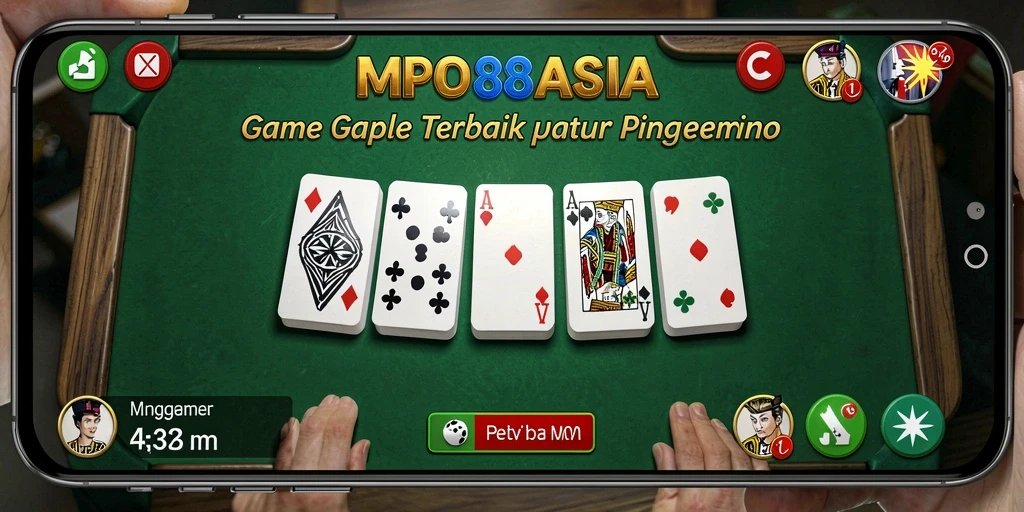 Tampilan gameplay seru dari MPO88ASIA dalam bermain Gaple.