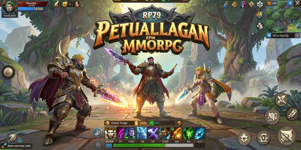 Tangkapan layar dari gameplay menarik RP79 dalam dunia MMORPG.