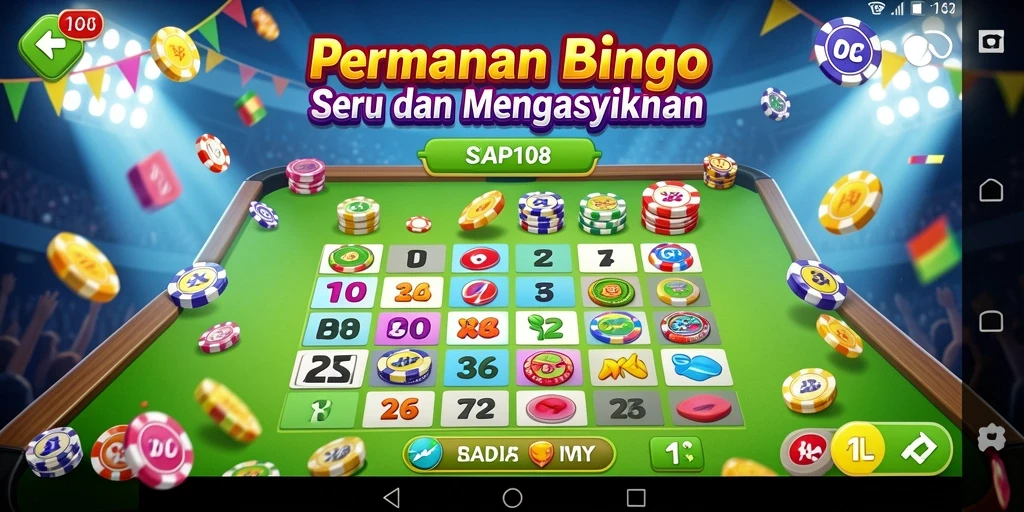 Tampilan gameplay seru dalam aplikasi SIAP108 Bingo.