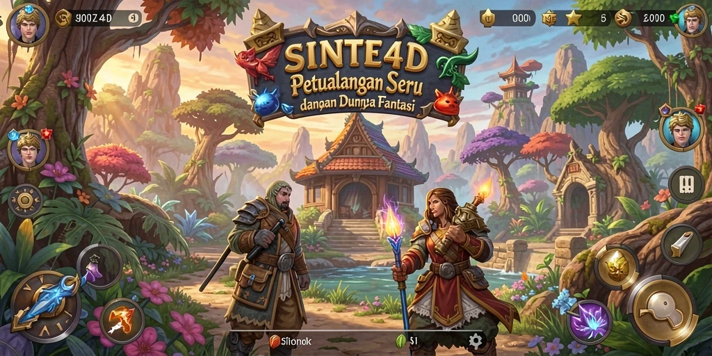 Gameplay mendebarkan di dunia petualangan SINTE4D.