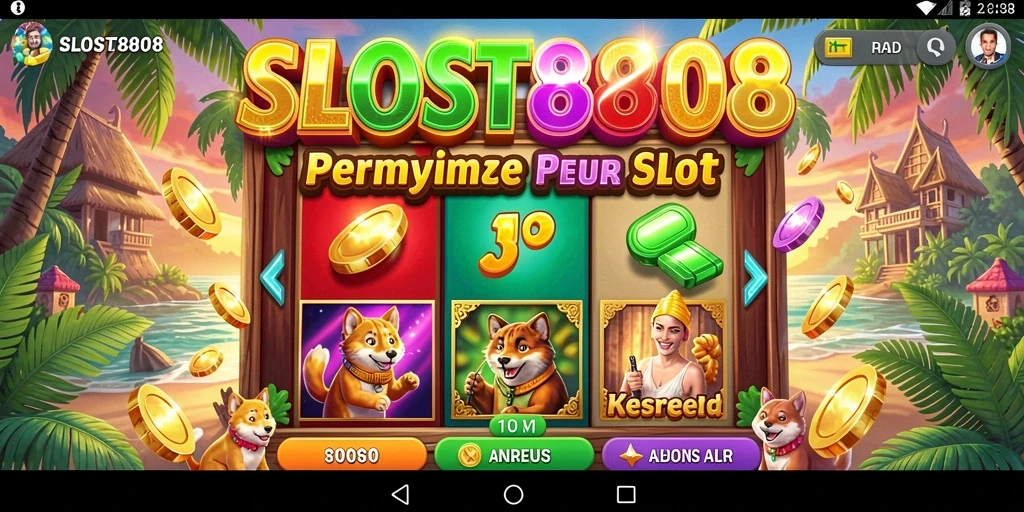 Tampilan gameplay menarik dari SLOST8808 yang memikat pemain.