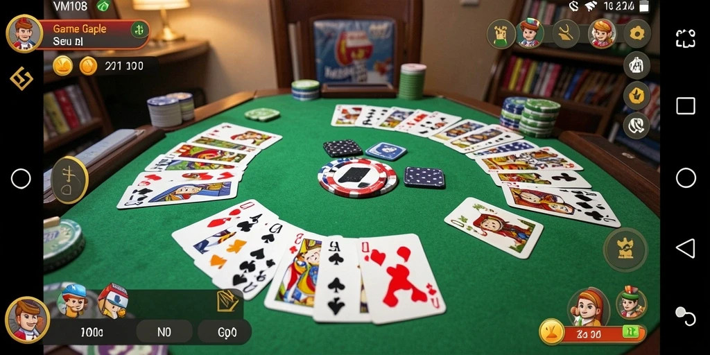 Tampilan gameplay seru dari game Gaple di VM108.