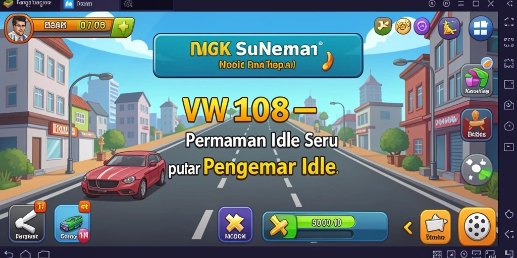Tampilan gameplay VW108 yang menampilkan aksi Idle yang menyenangkan.