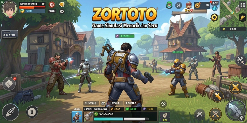 Tampilan gameplay menarik dari ZORTOTO dengan berbagai elemen interaktif.